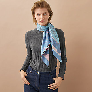 De l'Ombrelle aux Duels double face scarf 90 | Hermès Australia